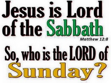 Jesus is Lord of the Sabbath day